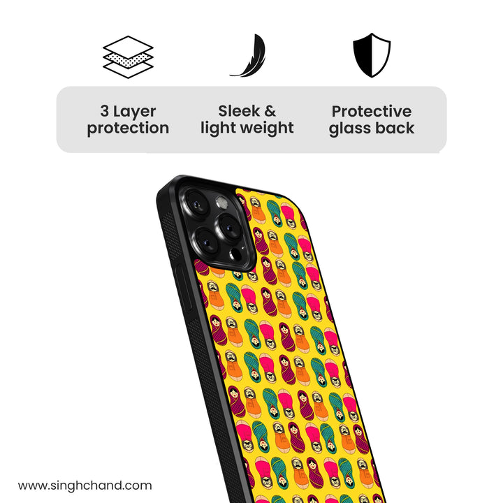 Katputli Glass Phone Case