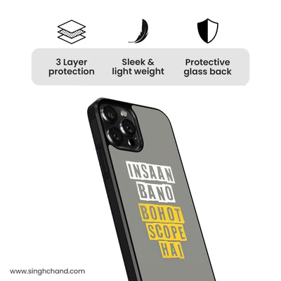 Bohot Scope Hai Glass Phone Case