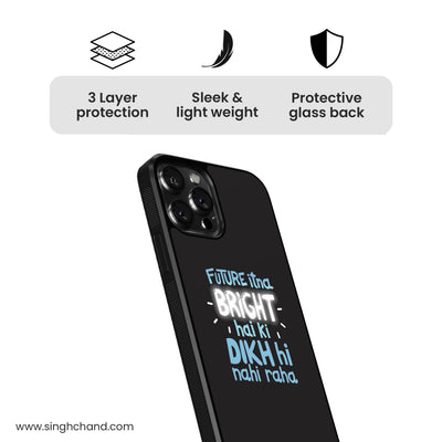 Future Bright Glass Phone Case