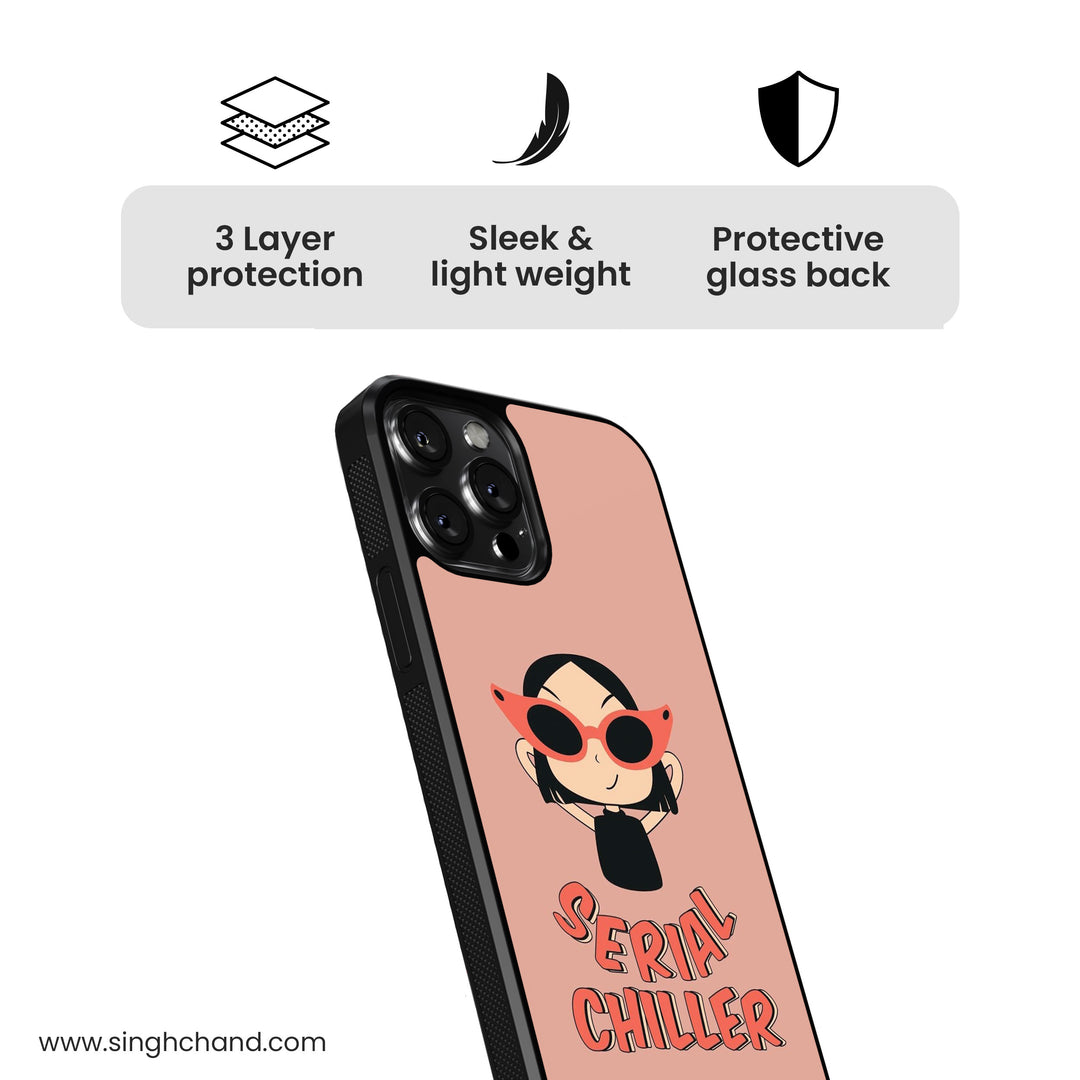 Serial Chiller Glass Phone Case
