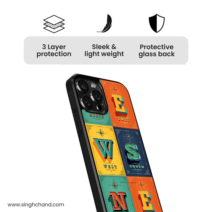 Compass Glass Phone Case
