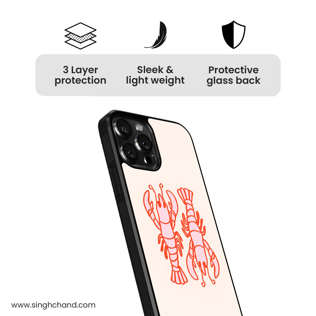 Lobster Logic Glass Phone Case