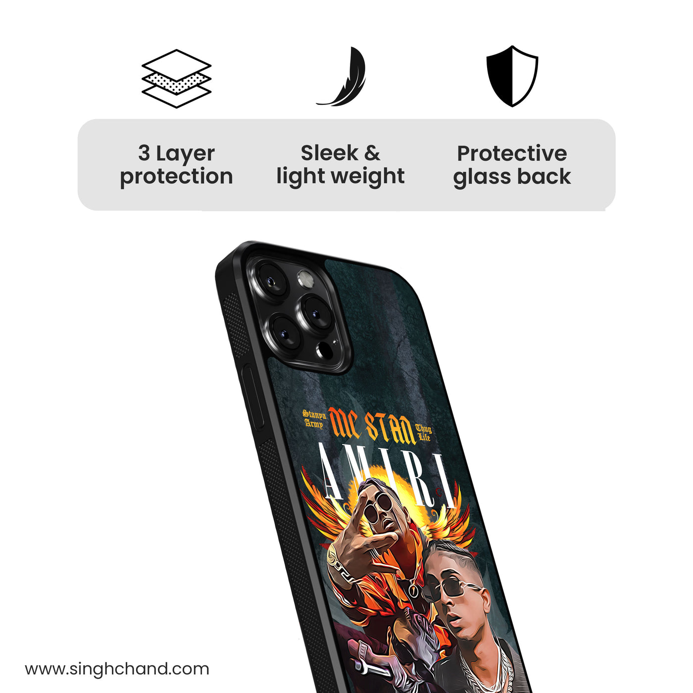 MC STAN Glass Phone Case