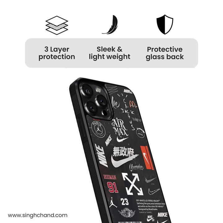 Air Max Glass Phone Case