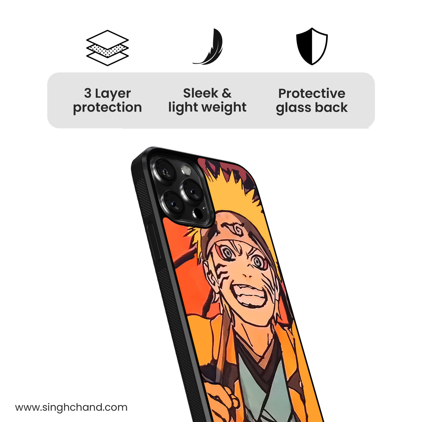 Naruto Glass Phone Case