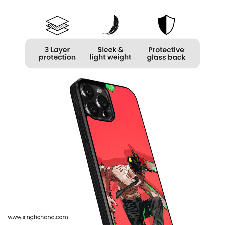 Chainsaw Man 2.0 Anime Glass Phone Case