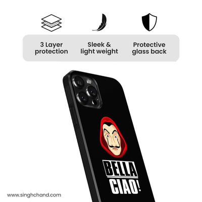 MONEY HEIST-Bella ciao Glass Phone Case