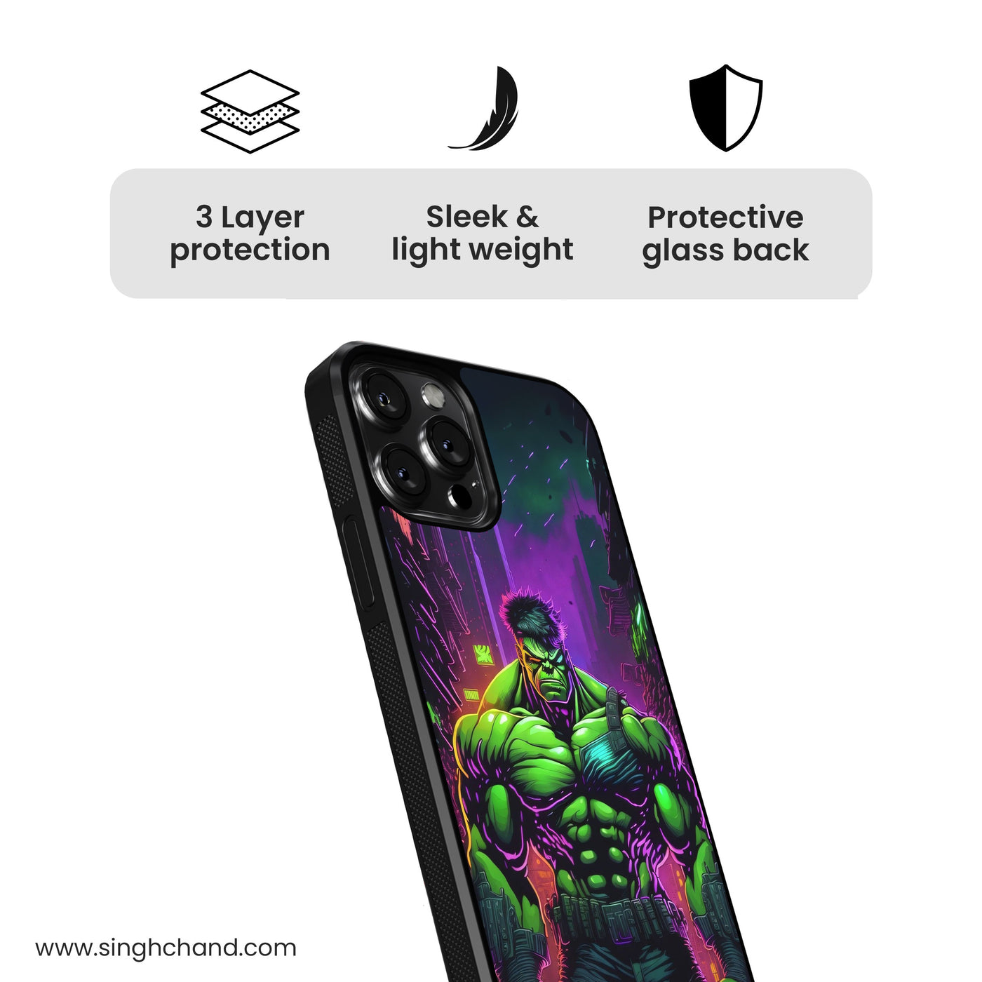 Hulk Glass Phone Case