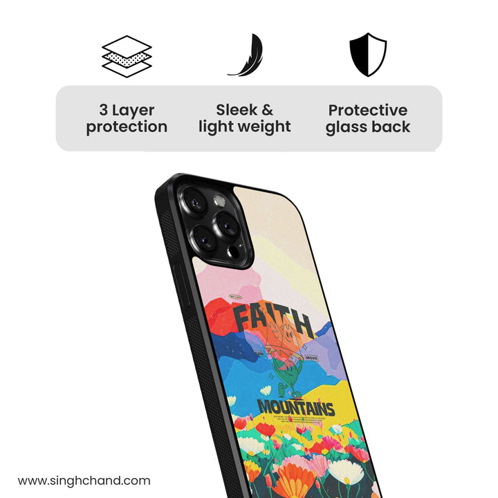 Move Mountains Glass Phone Case