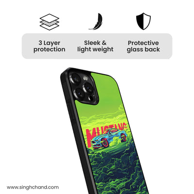 Wild Horse GT Supercar Glass Phone Case