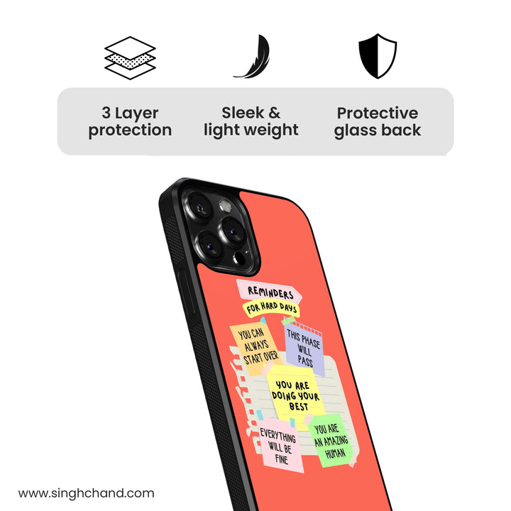 Hard Days Toolkit Glass Phone Case