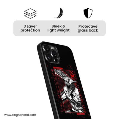 Chainsaw Man 3.0 Anime Glass Phone Case