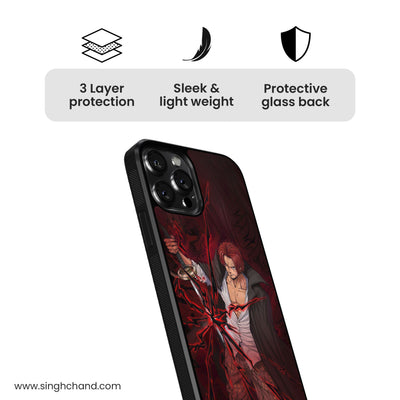 Shanks 3.0 One Piece Anime Glass Phone Case