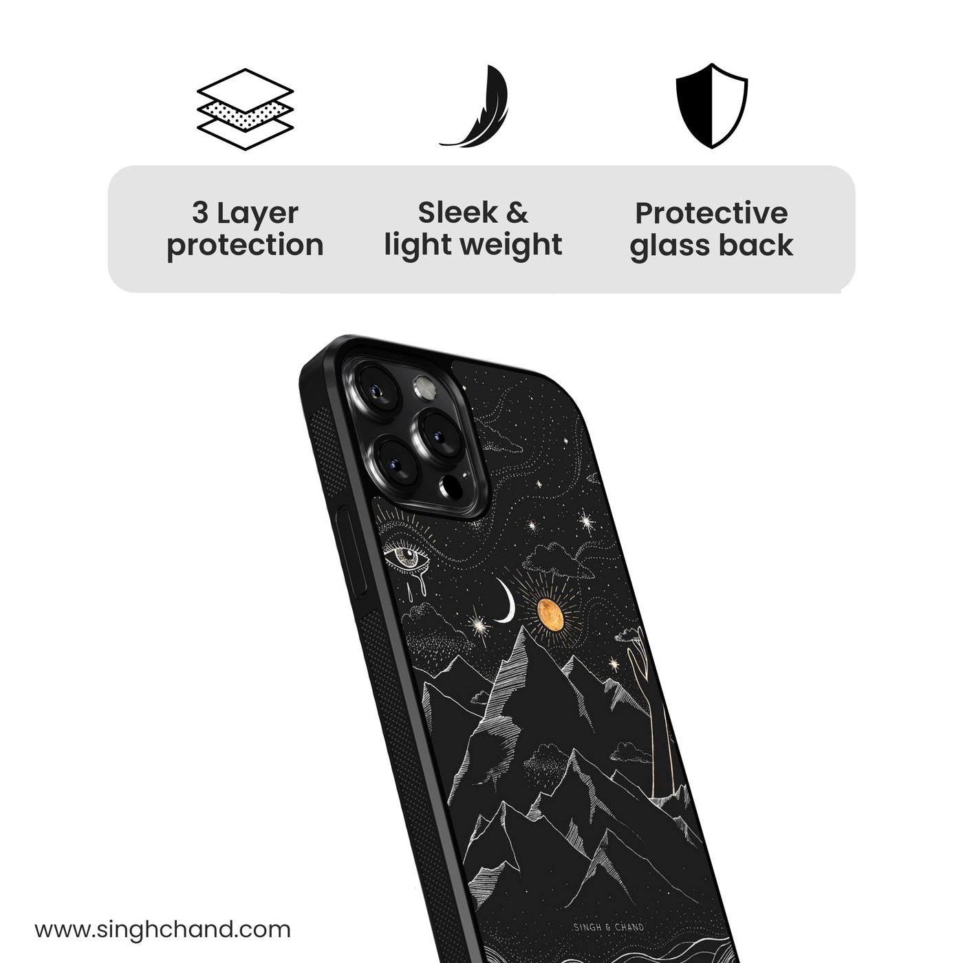 Universe Glass Phone Case