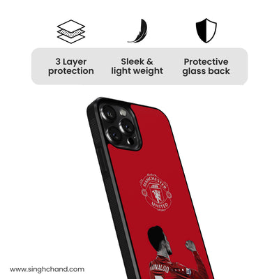 CR7 MANCHESTER UNITED Glass Phone Case