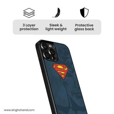 "SUPERMAN" Glass Phone Case