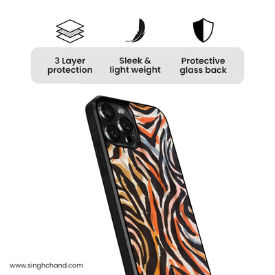 ZEBRA PRINT Glass Phone Case