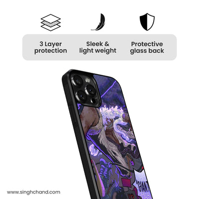 Gear 5 Luffy vs Kaido One Piece Anime Glass Phone Case