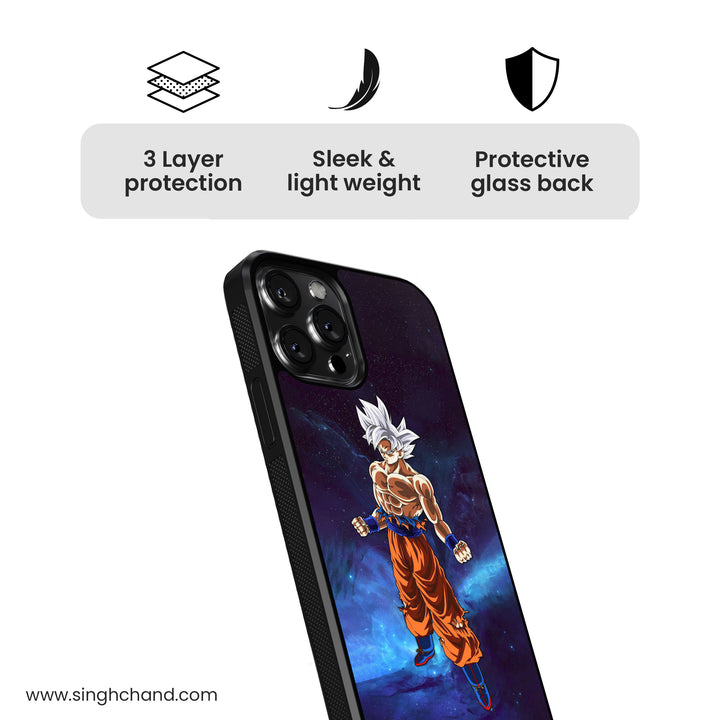 GOKU Super saiyan Glass Phone Case