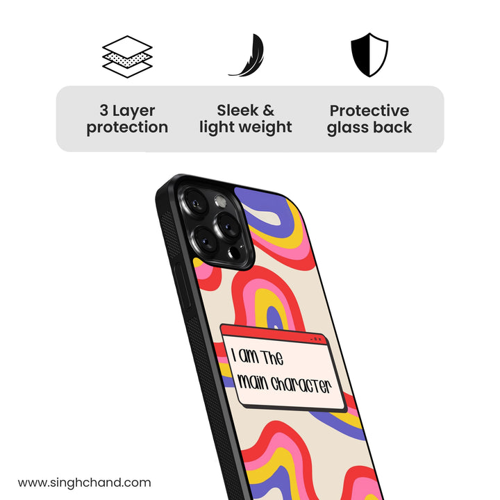 Main Character Mode Glass Phone Case