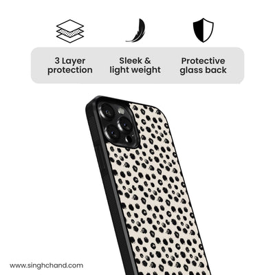 Dalmatian spots Glass Phone Case