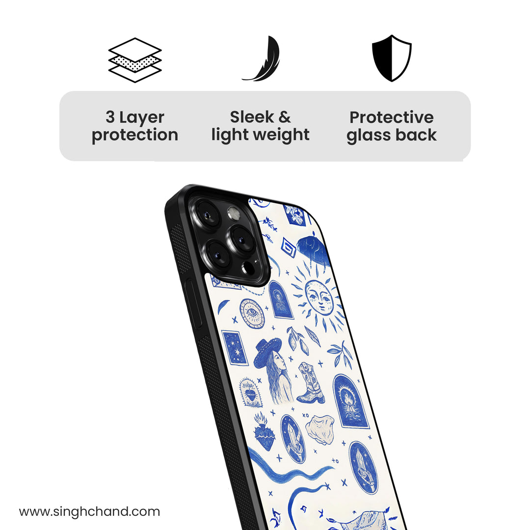 Mystic Rodeo Glass Phone Case