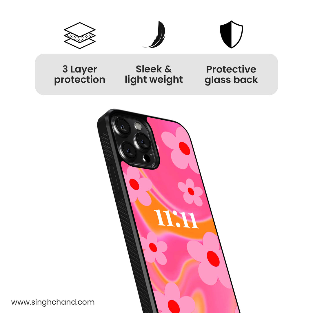 Pink Paradise Glass Phone Case