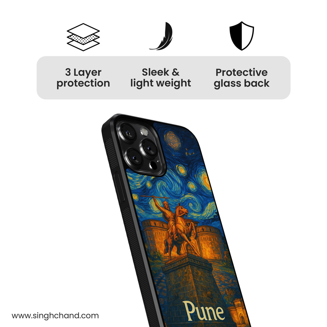 Pune City Style Glass Phone Case