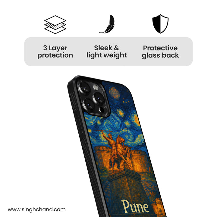 Pune City Style Glass Phone Case