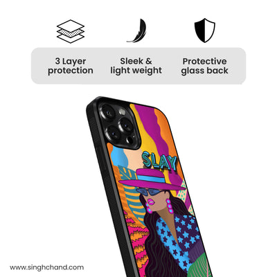 SLAY Vibe Tribe Glass Phone Case