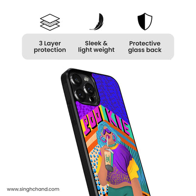 Pookie Vibe Tribe Glass Phone Case