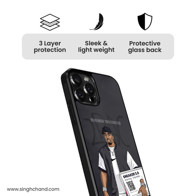 Sneaker 3.0 Limited Edition REMEMBER YOU FOREVER 2PAC Glass Phone Case