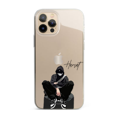 Hip Hop Boy Personalised Name Silicon Phone Case
