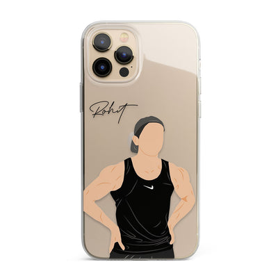 Gym Boy Personalised Name Silicon Phone Case