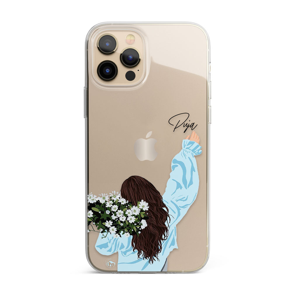 Flower Girl Personalised Name Silicon Phone Case