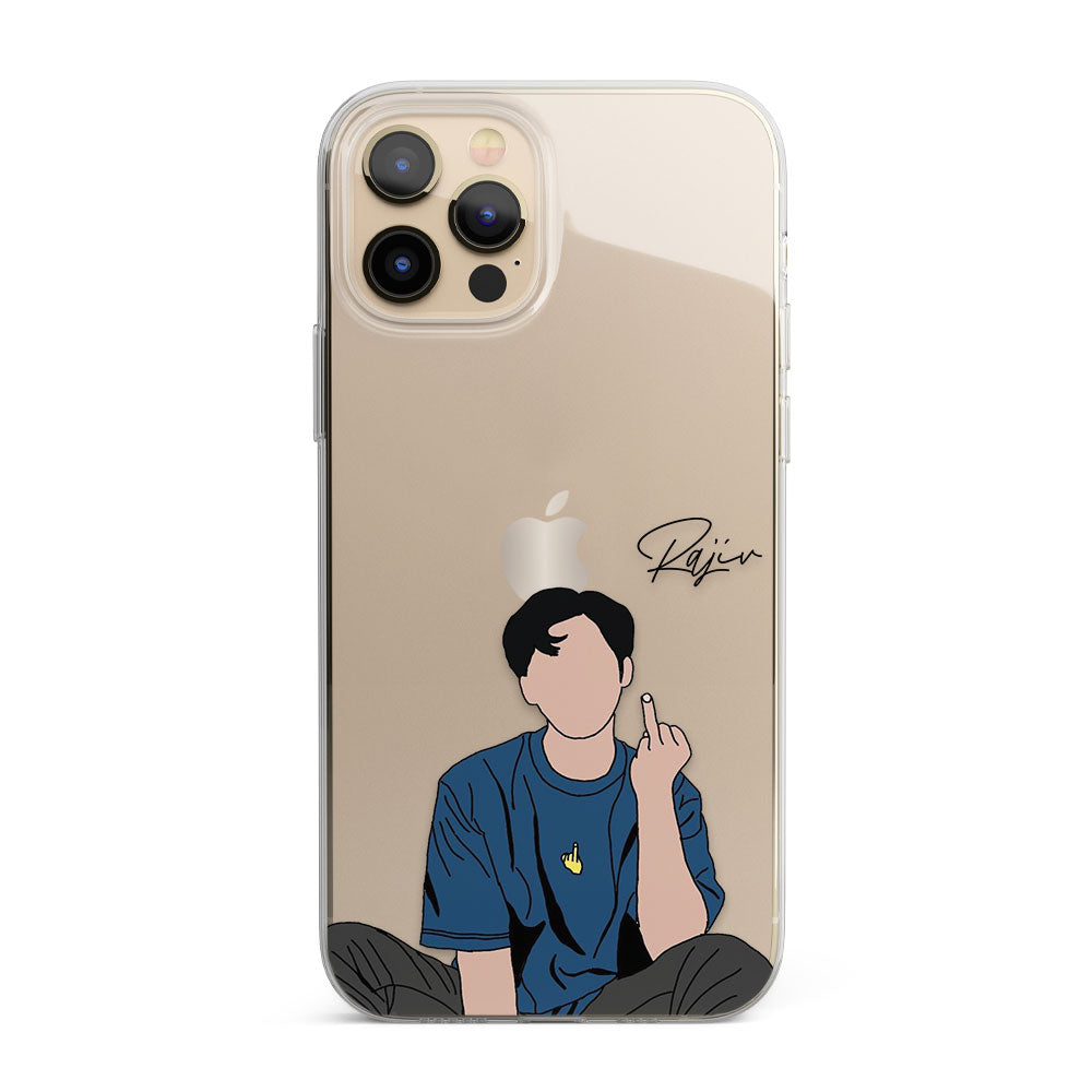 Cool Boy Personalised Name Silicon Phone Case