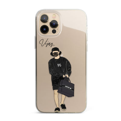 Traveler Boy Personalised Name Silicon Phone Case