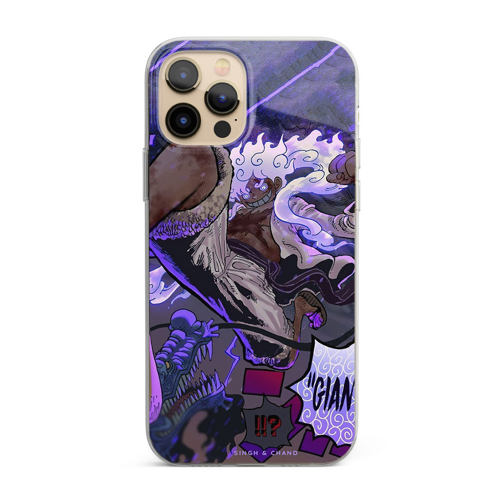 Gear 5 Luffy vs Kaido One Piece Anime Silicon Phone Case