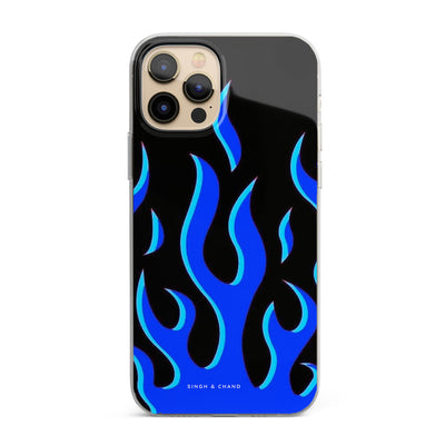 Blue flame pinterest Silicon Phone Case