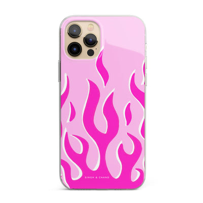 Barbie theme flame Silicon Phone Case