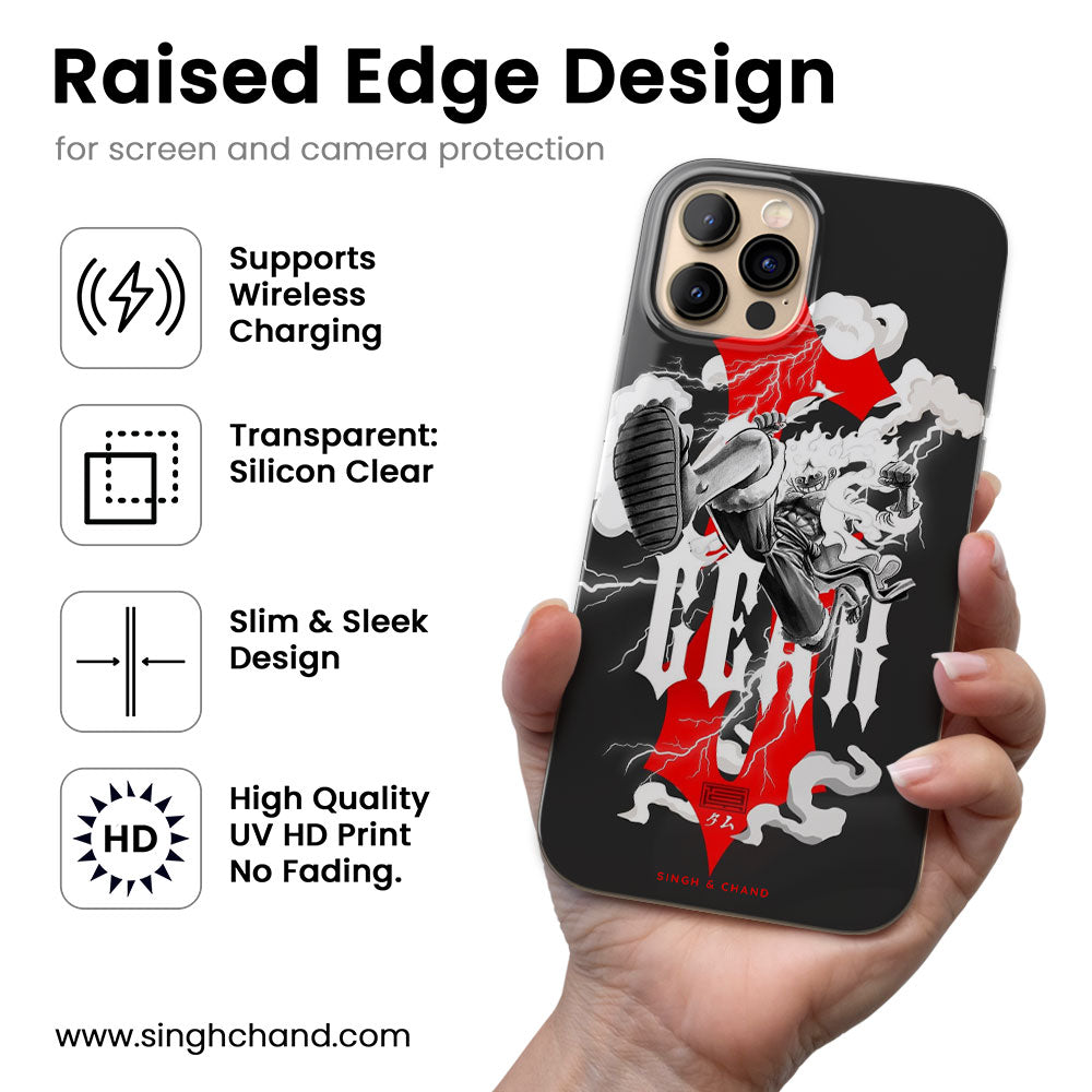Gear 5 Luffy 1.0 One Piece Anime Silicon Phone Case