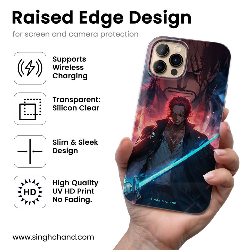 Shanks 1.0  One Piece Anime Silicon Phone Case