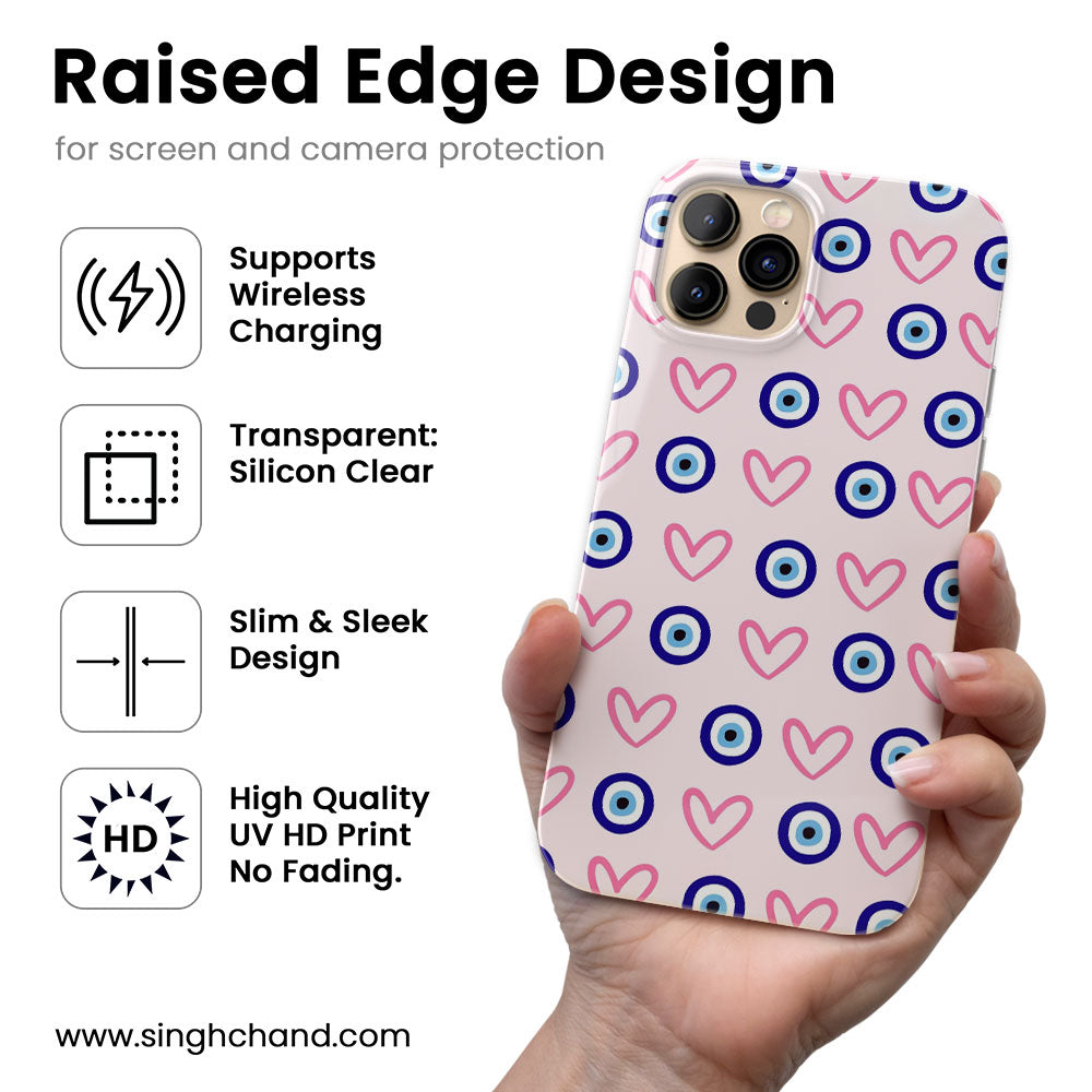 Hearts & Eyes Silicon Phone Case