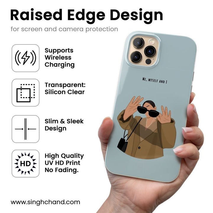 Me, Myself & I Silicon Phone Case