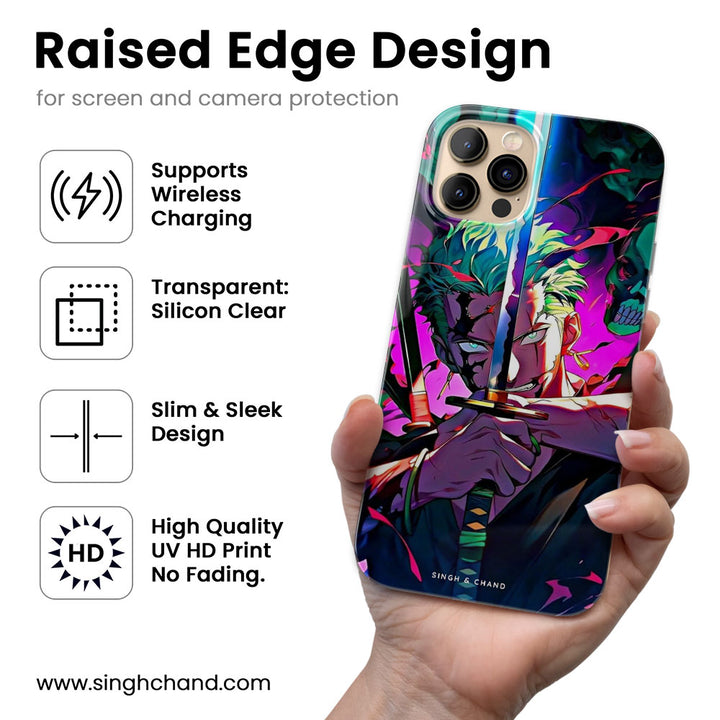 Roronoa Zoro 4.0 One Piece Anime Silicon Phone Case