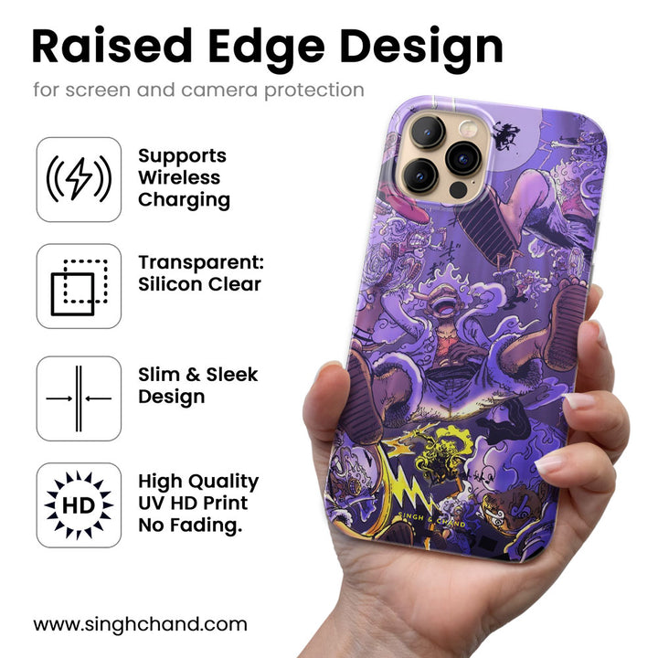 Gear 5 Luffy 2.0 One Piece Anime Silicon Phone Case
