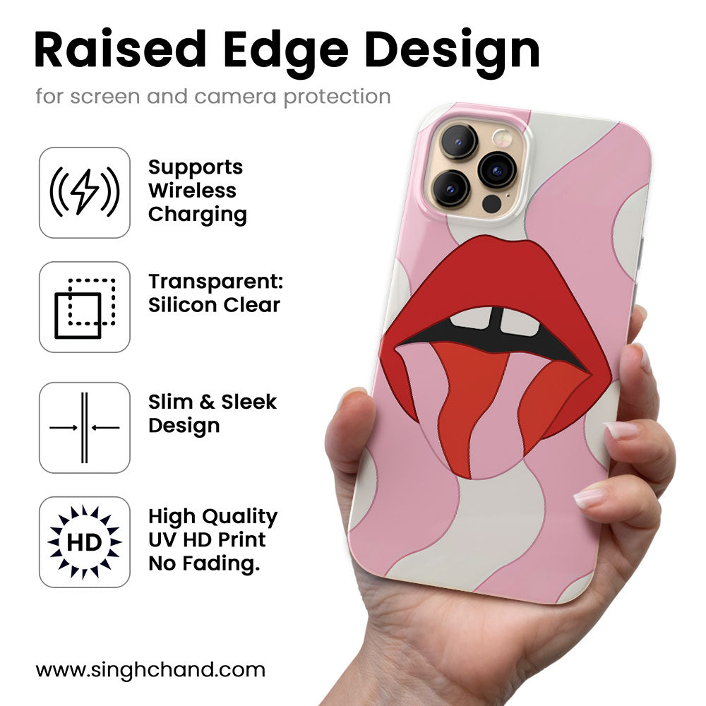 Lick the Limit – Retro Pop Chaos Silicon Phone Case