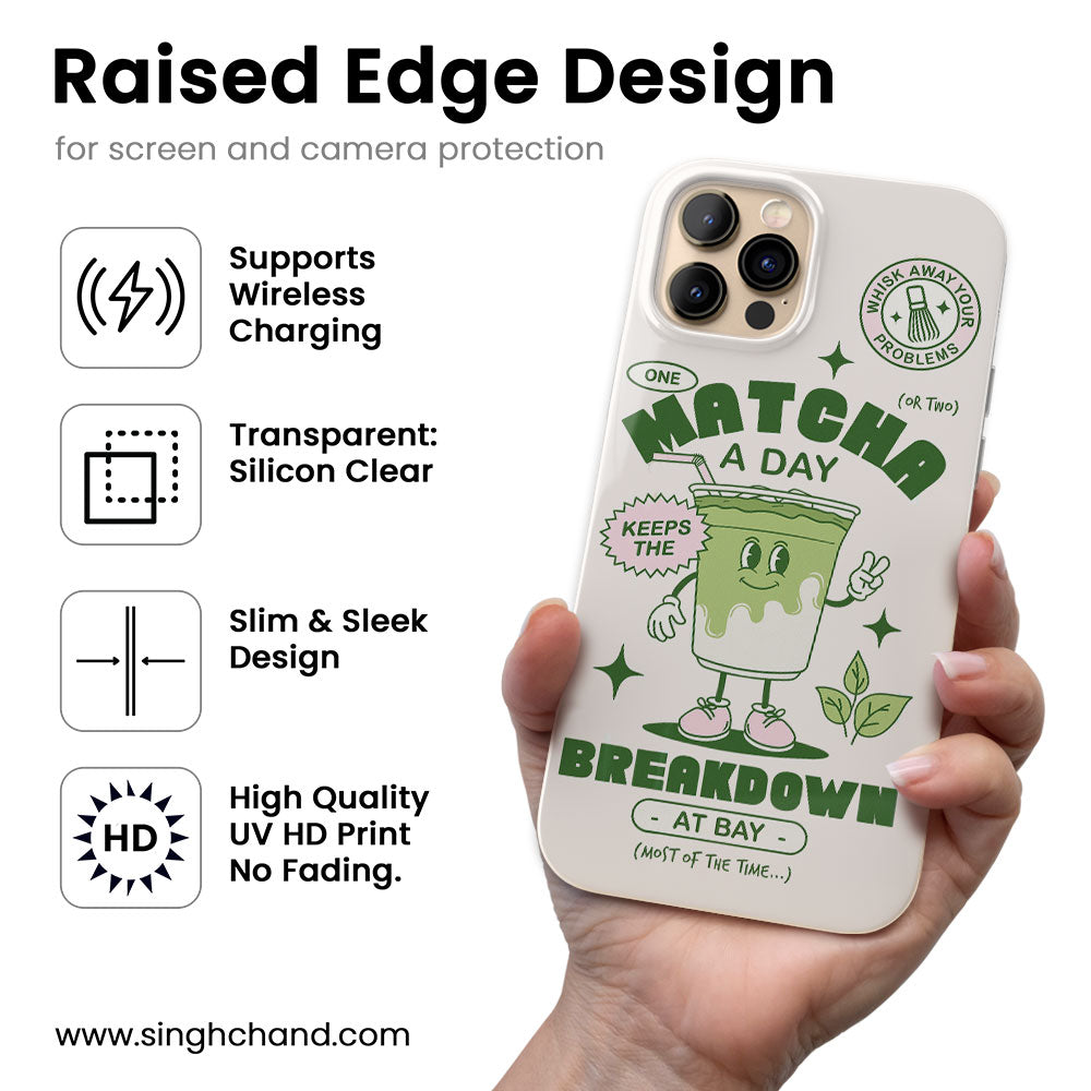 Matcha Breakdown Silicon Phone Case