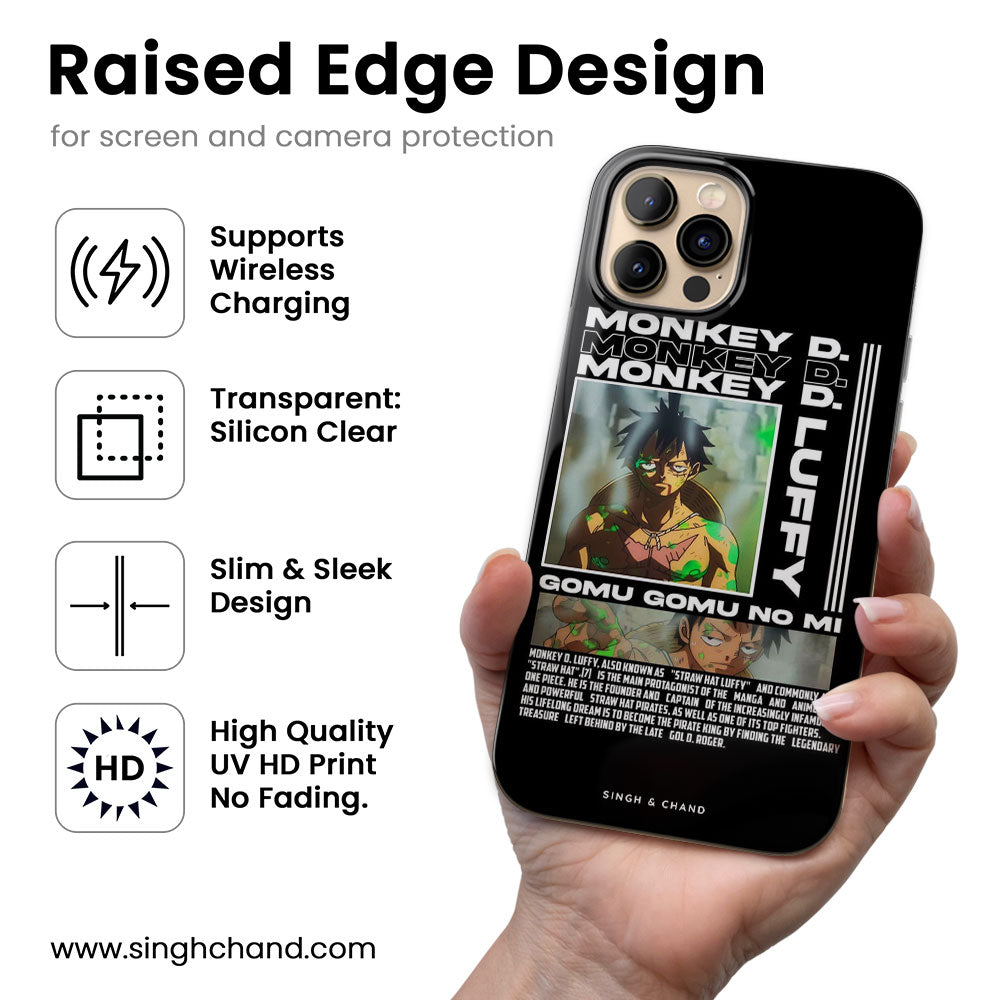 Luffy Impel Down Poison One Piece Anime Silicon Phone Case