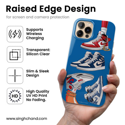 Sneaker 3.0 Limited Edition Blue Beam Silicon Phone Case